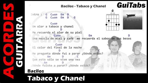 letra tabaco y chanel|tabaco y chanel acordes.